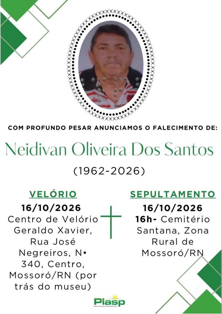 Nota de Pesar – Neidivan Oliveira dos Santos